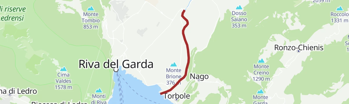 Route map: Fiume Sarca U